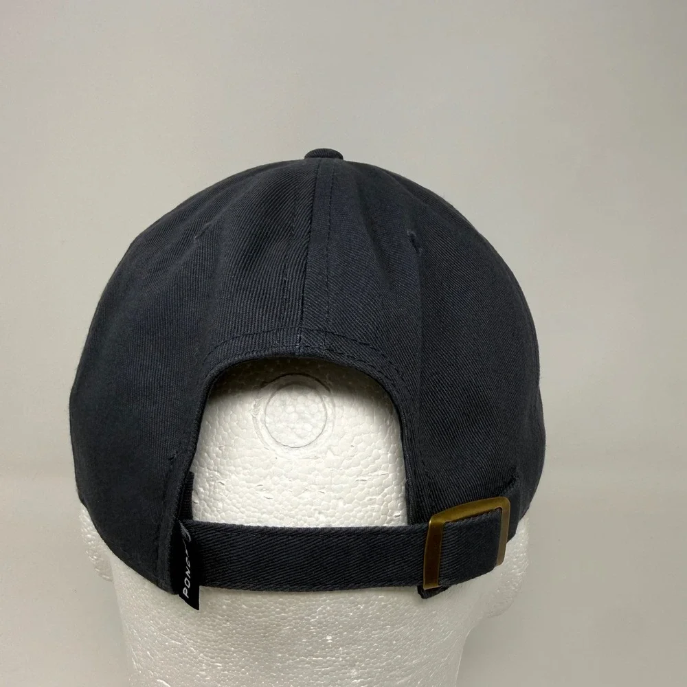 Poncho Outdoors Made For The Outdoors Navy Blue Cotton Dad Hat Baseball Cap